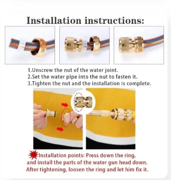 High Pressure Brass Nozzle (Pack of 1)